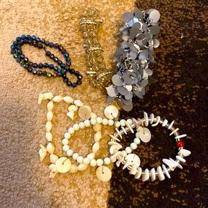 All stretchable bracelets